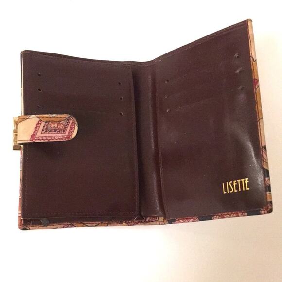 LISETTE leather wallet women Paisley coin pouch - Picture 2 of 11